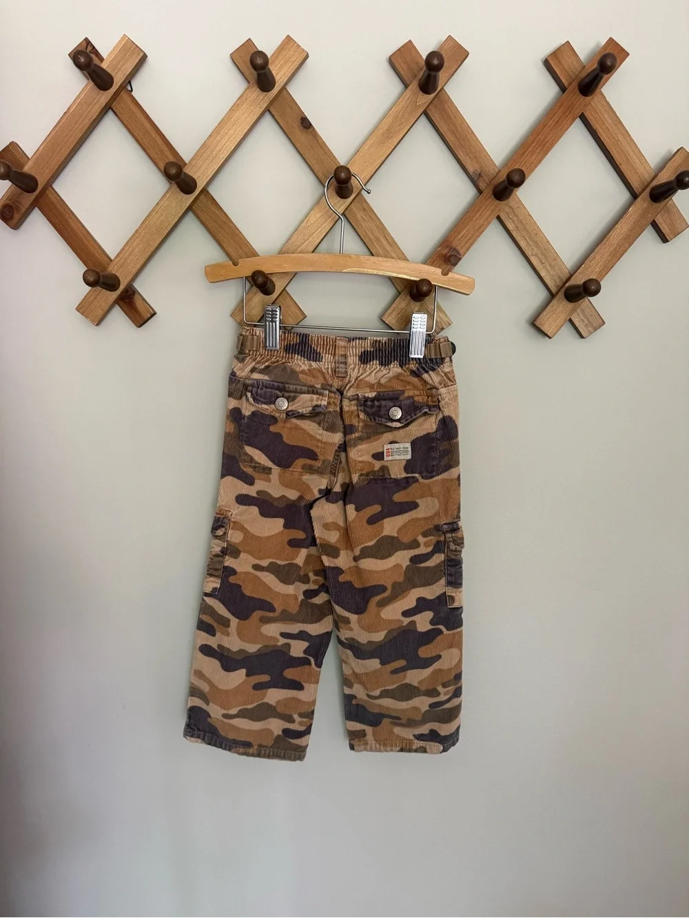 Y2K Old Navy Camo Corduroy Cargo Pant